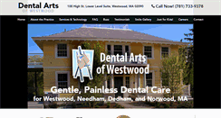 Desktop Screenshot of dentalartsofwestwood.com